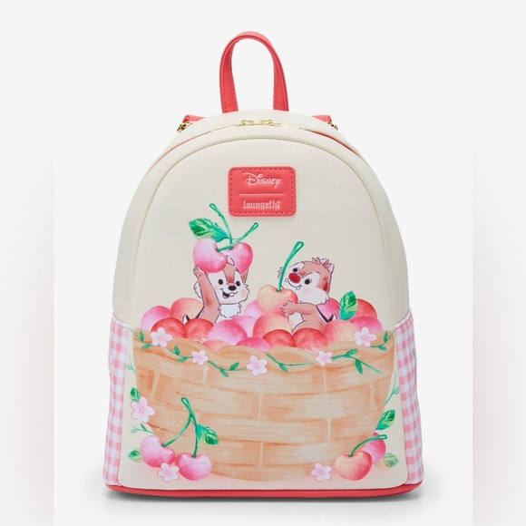 Loungelfy Disney Chip ‘N’ Dale Cherry Basket Mini Backpack New main image 4